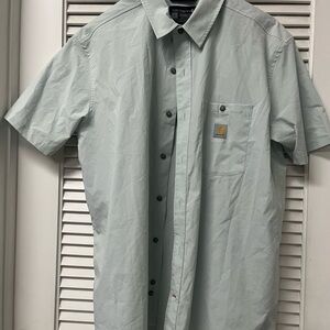 Carhartt Men's Light Green Short Sleeve Shirt✨large